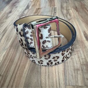 VTG • Animal Print Leather Belt